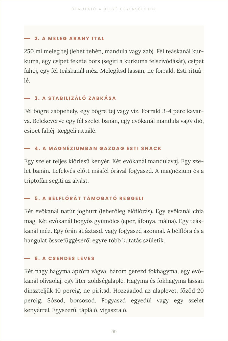 Tizenöt nyugtató recept
